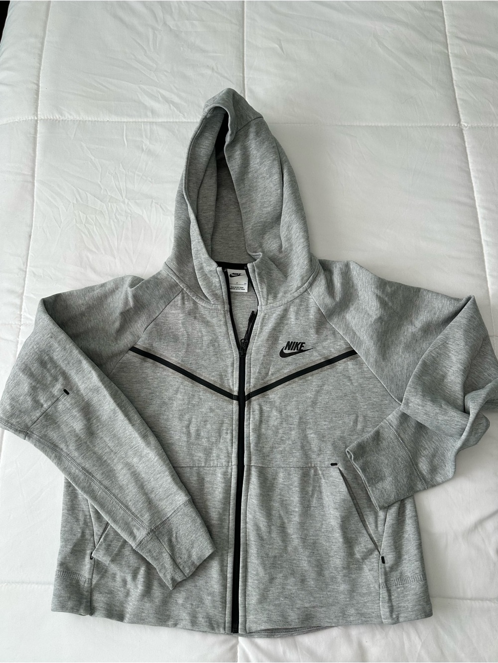 Nike Gray Performance Full-Zip Hoodie Jacket